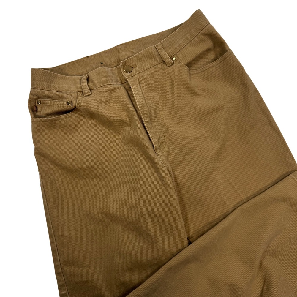 Lauren Ralph Lauren Tan Khaki Straight Leg Pants High Rise Size 10